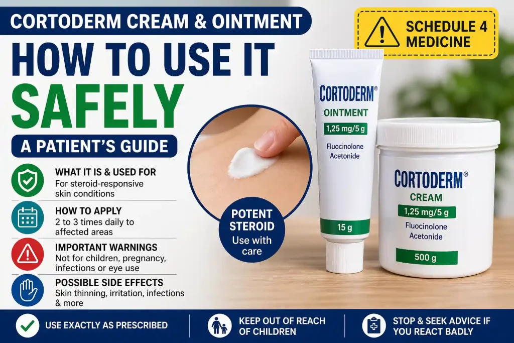 Cortoderm Uses