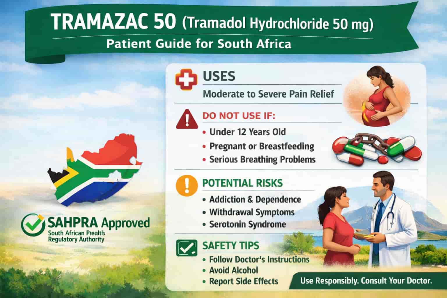 TRAMAZAC 50 uses