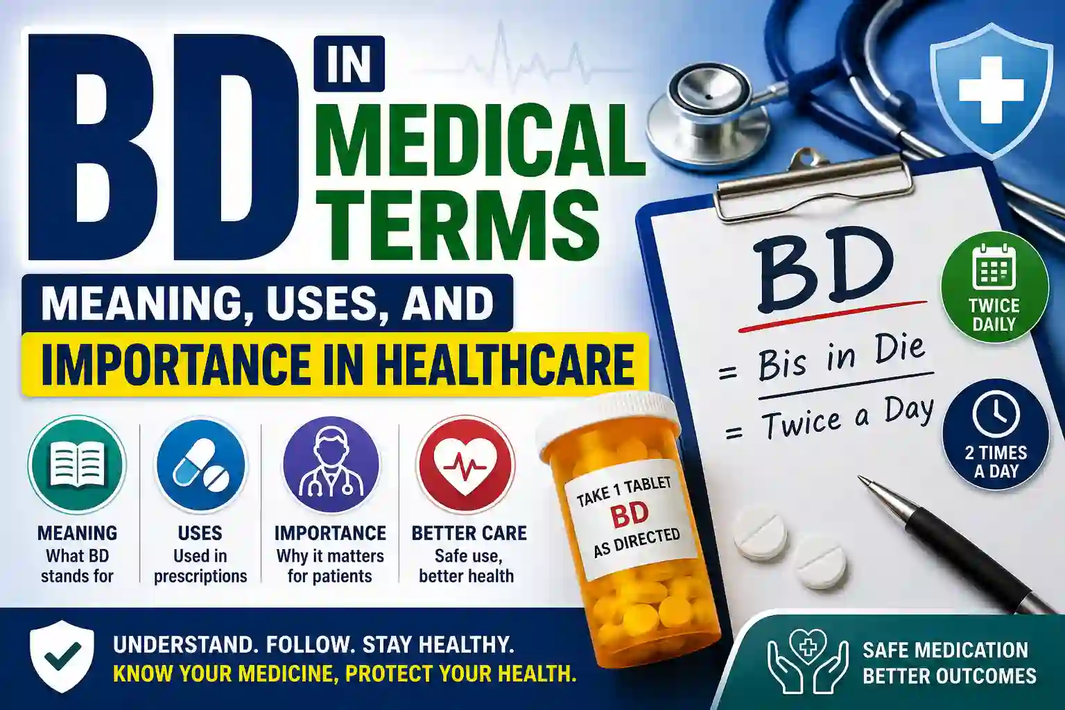 BD in Medical Terms: Meaning, Uses, Prescription Instruction